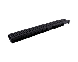 Лоток Ecoteck ParkLine DN100 h59 с решеткой чугунной C250 (черный)